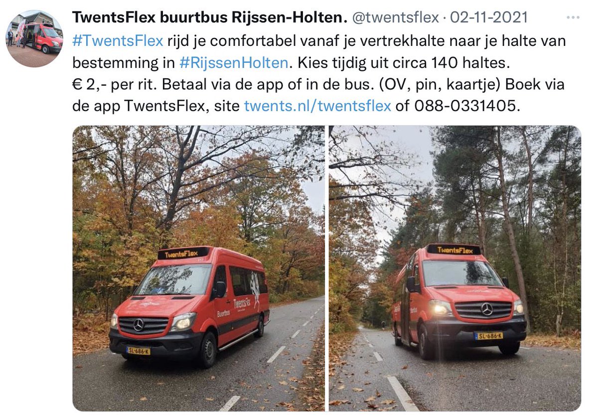 twentsflex's tweet photo. Soms horen wij dat het niet lukte om een rit te boeken met TwentsFlex. Wanneer probeerde je te boeken dan? Oh…. dat had wellicht ook eerder gekund. Bij TwentsFlex kun je uren, dagen, weken van te voren je rit(ten) plannen. Niet goed? Correctie/annuleren kan  ook!! https://t.co/ZZ5L75YjTS