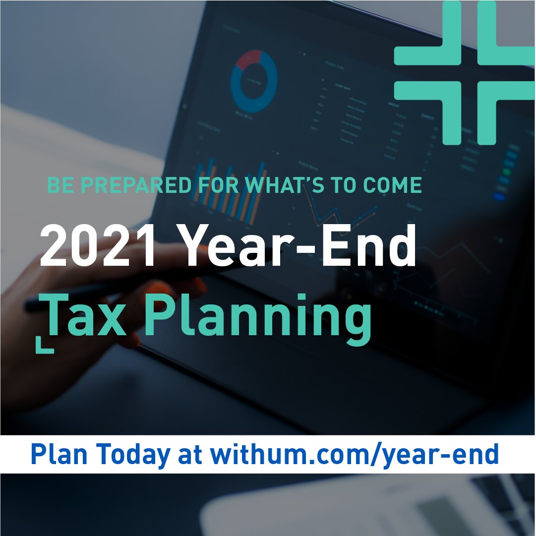 WithumCPA's tweet photo. Have you reviewed and considered all of your year-end tax planning options and strategies for the 2021 tax season? Now is the time.  Explore Withum’s Tax Planning Resource Center for annual year-end tax planning tips for individuals and businesses: https://t.co/4ptQtIF9J3 https://t.co/wWEWGrPQtZ