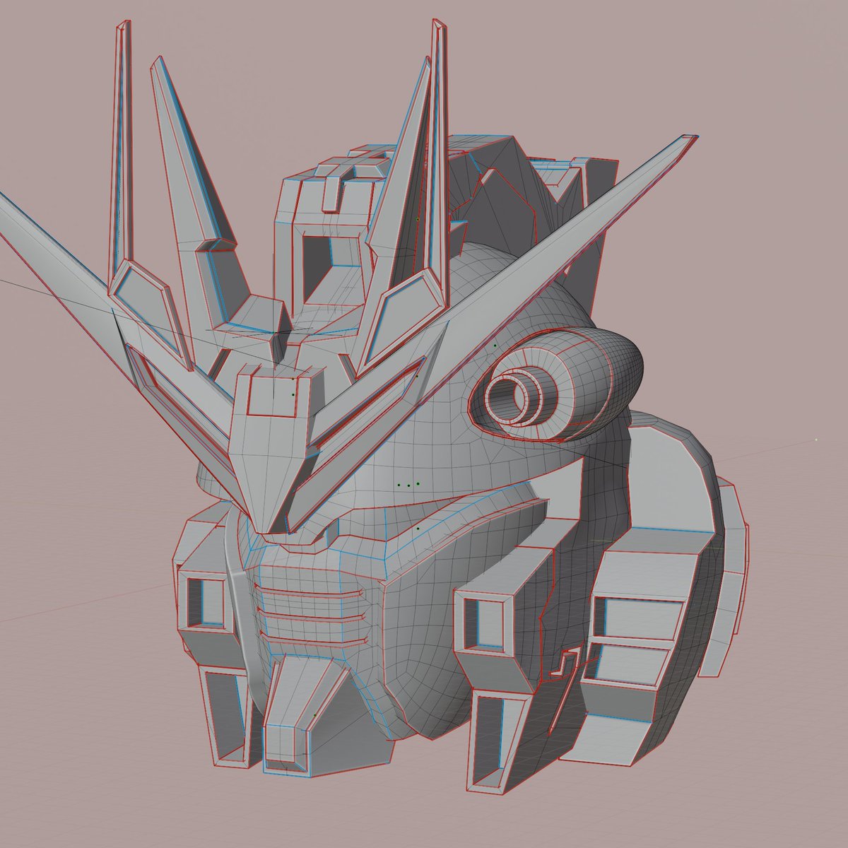 #Blender3D 
#gundam