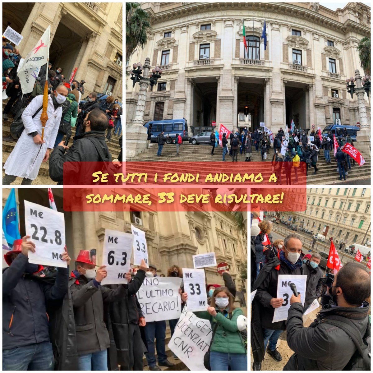 #29novembre i #precari del #CNR hanno ribadito con forza davanti al #MUR che dopo #anni di #lavoro e #competenze acquisite è #tempo di essere assunti. #Presidente <a href="/MC_Carro/">MariaChiara Carrozza</a> #completiamolestabilizzazioni degli aventi #diritto #Madia.
tinyurl.com/MattinoPU
#bastaprecariatodistato