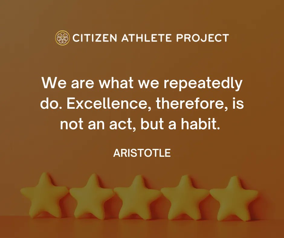 CitizenAthlete's tweet photo. Most people's habits include coffee or playing golf... why not add excellence to your list of hobbies?
…
#CitizenAthlete #CitizenAthleteProject #ParticipateWithPurpose #PersonalGrowth #LeadershipDevelopment #GreatCitizenship https://t.co/rcKJMJskoC