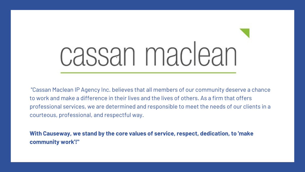 CausewayWork's tweet photo. Holy moly, #GivingTuesday is tomorrow! Where has the time gone? Our friends over at Cassan Maclean have offered to match every dollar donated tomorrow (up to $1,500). You don't want to miss out on this opportunity to DOUBLE your impact! https://t.co/s4sAmY8R4r