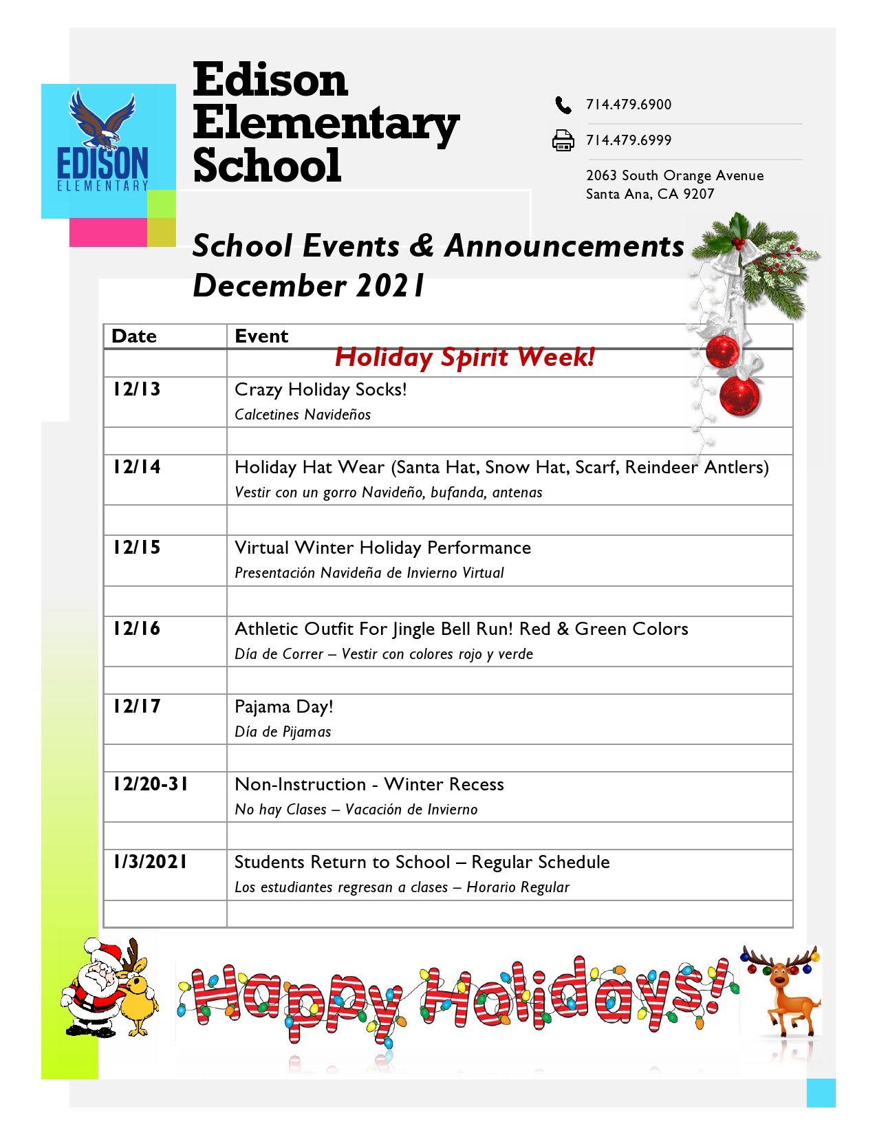 Sausd Calendar 2022 23 Edison Elementary (@Edisonsausd) / Twitter