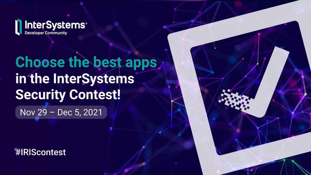 InterSystemsDev's tweet photo. 🤩 Hooray! It's voting time for the best #security solutions in the current @InterSystems programming contest! Let's determine the winners:  https://t.co/jtXO6yMTuo

Who will be the lucky ones? 🤔 #IRIScontest #InterSystemsIRIS https://t.co/0mQ3Xwr9kj