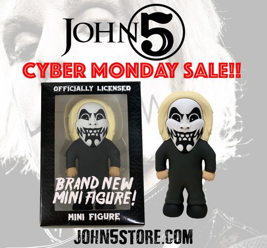 john5guitarist's tweet photo. #John5 Cyber Monday Sale On Now! Also check out the brand new MINI JOHN 5 Figure!! - https://t.co/ZxazK6CePH https://t.co/8YxW6X1DQO