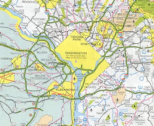 Trivia_Tweets1's tweet photo. The Capital Beltway around Washington DC is 64 miles long. Only 0.11 miles of it is actually in DC.  
#triviatweets #trivia #facts #random #dc #md #VA #interstate #odd #highway #cars #transportation #beltway #washington #washingtondc #traffic #co2 #pollution
#rushhour https://t.co/csn76QxUif