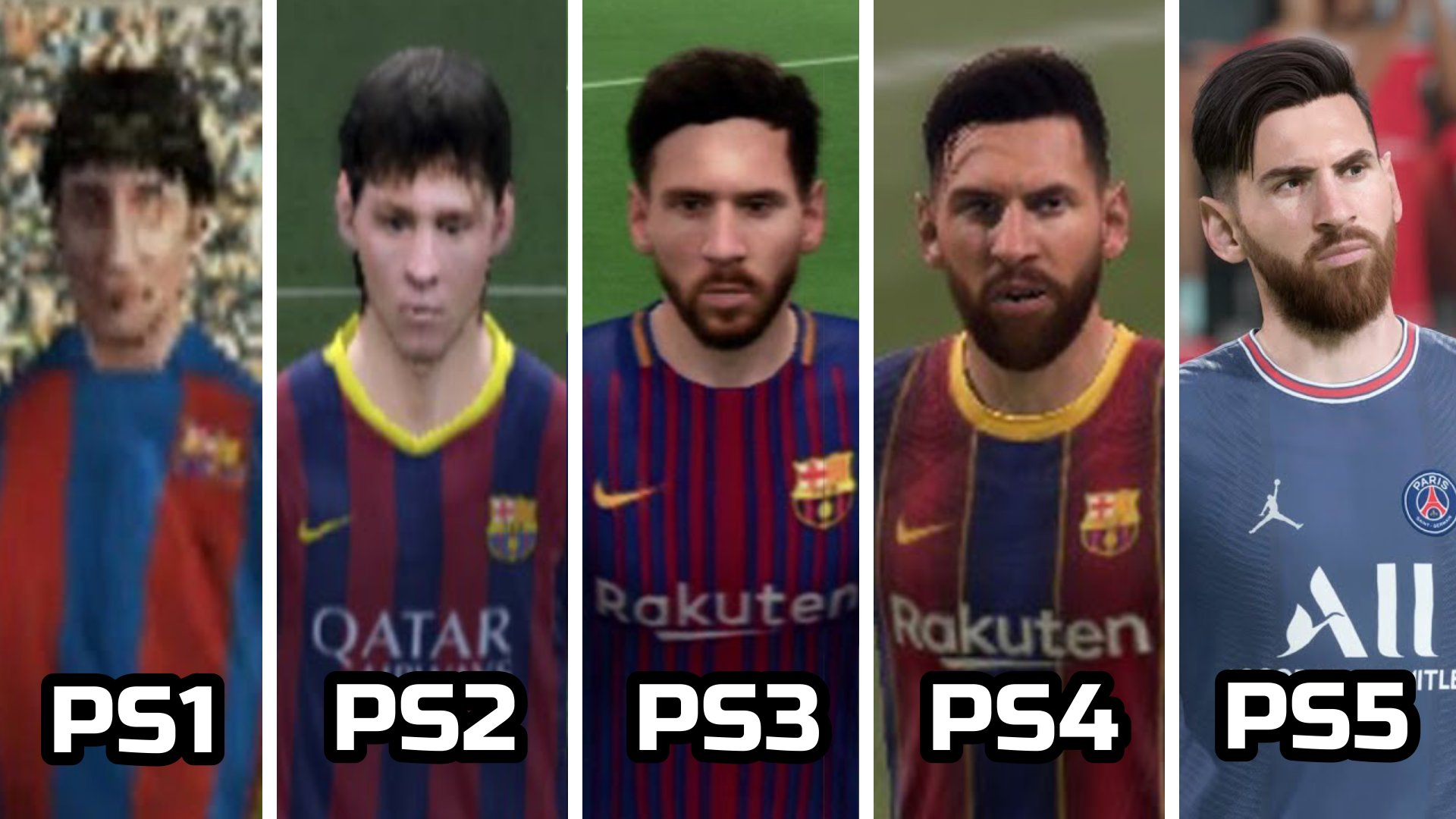 DAYS GONE PS1 VS PS2 VS PS3 VS PS4