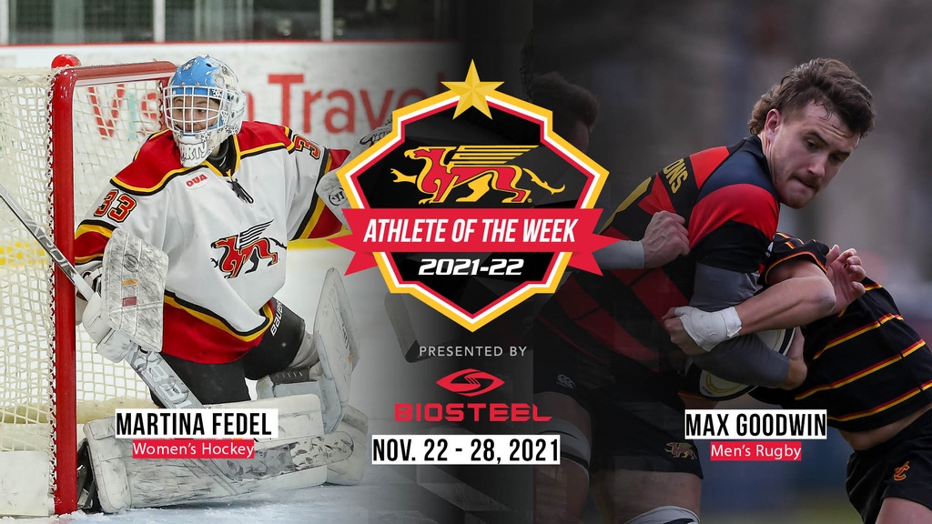 Congrats to Martina Fedel (WHKY) &amp; Max Goodwin (MRGBY) on being named <a href="/BioSteelSports/">BioSteel</a> Gryphon Athletes of the Week! 👏 #GryphonPride

📰➡️ uoguel.ph/uiyhn