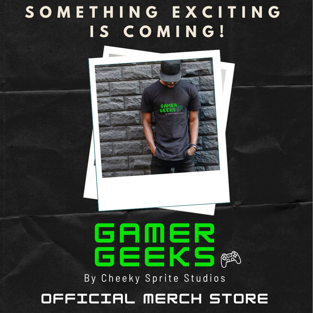 GamerGeeksMerch's tweet photo. Something exciting is coming 1st Dec!

We have partnered with Spring to bring you our official #GamerGeeks merch range.

Slogan Tshirts, other apparel &amp; accessories designed by #Gamers &amp; our GameDev team for #Gamers &amp; #Techies

#indiedev #gamer #gaming #indiegame https://t.co/jseeyOPb88