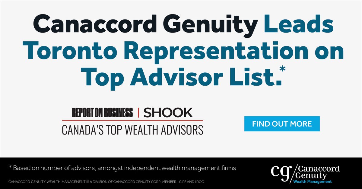 Committed to serving clients country wide, we are proud to lead Toronto representation on Canada's Top Advisor List. Learn more about why Top Advisors partner with CGWM: lnkd.in/gQ9Esf4y  #CanadaTopAdvisors
