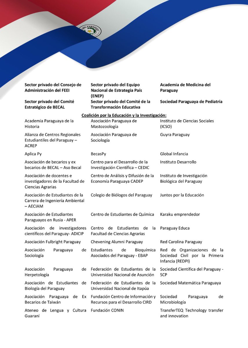 SCientificaPy's tweet photo. Peticionamos a @DiputadosPy que acompañe la aprobación de @SenadoresPy reponiendo el 100 % de los recursos del FEEI en el #PNG2022 para Ciencia y Educación.  

📢Sin CIENCIA y EDUCACIÓN, NO HAY FUTURO. https://t.co/w7C64q02FO