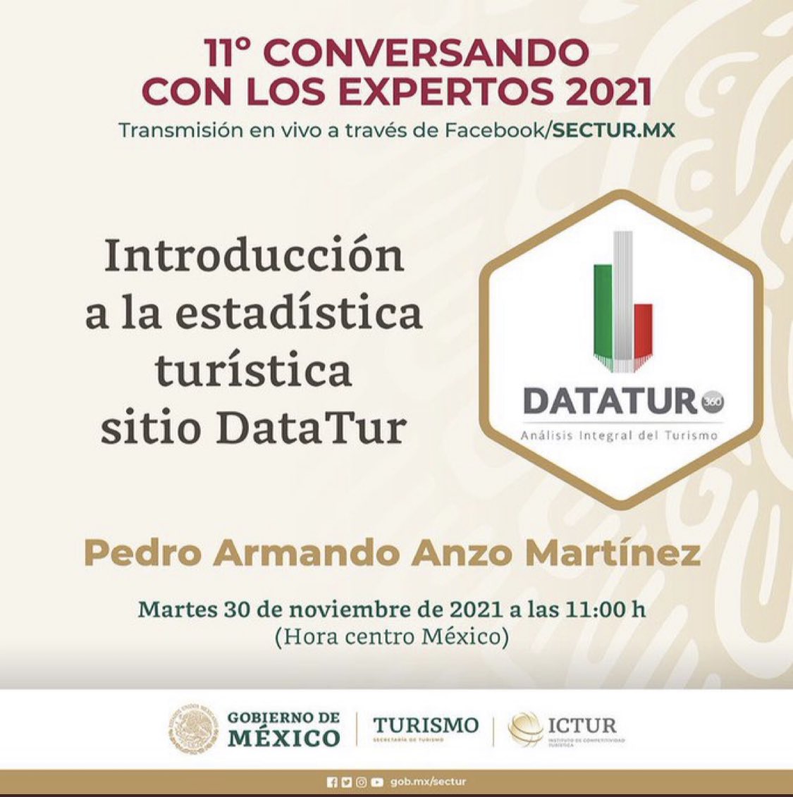 TorrucoTurismo's tweet photo. La capacitación e información son muy importantes para nuestro sector es por ello que mañana martes 30 te invito al 11º Seminario Conversando con los Expertos 2021. Con el tema “Introducción a la estadística turística, sitio Datatur" #ICTUR 
https://t.co/Y8v6WkANZc 11:00Hrs https://t.co/7EA8vGaaqK