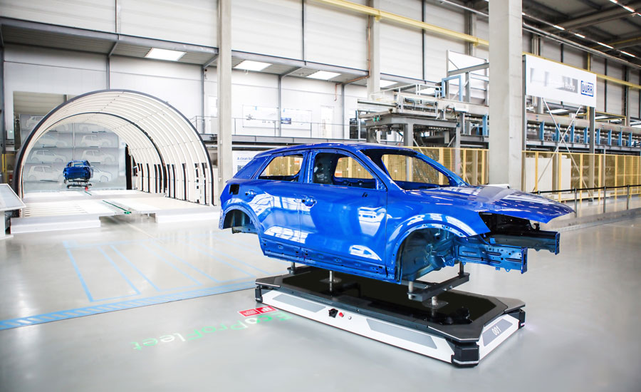 PCImag's tweet image. Autonomous navigation leader @bluebotics has signed an exclusive agreement with Dürr Systems AG to create innovative autonomous guided vehicles that will help to improve paint shop efficiency, safety and flexibility. #paintshops, #automotivecoatings
pcimag.com/articles/10945…