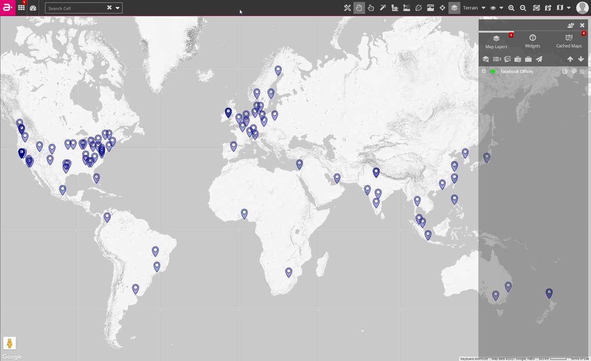 pnelson917's tweet photo. Day 30 of the #30DayMapChallenge: Metamapping Day…Location of the Meta (Facebook) offices around the world. #IMNOS https://t.co/QmAgkV8GV9