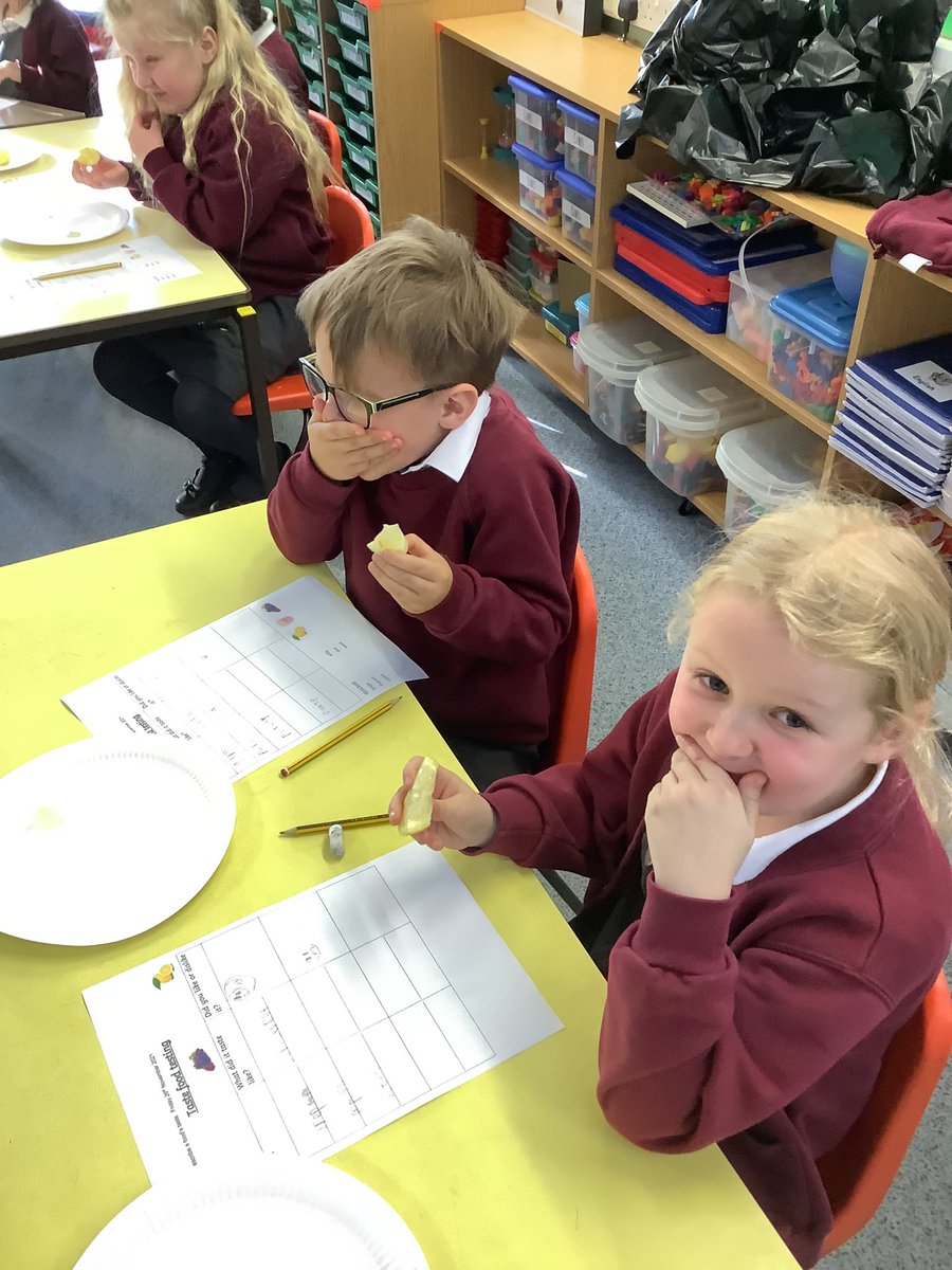 PuritonPrimary's tweet image. Ruby Class had an exciting time in Science and D&T last week. We awakened our taste buds by trying sweet, salty and sour foods. We also linked our learning on The Enormous Turnip to create sliders. #RubyClass