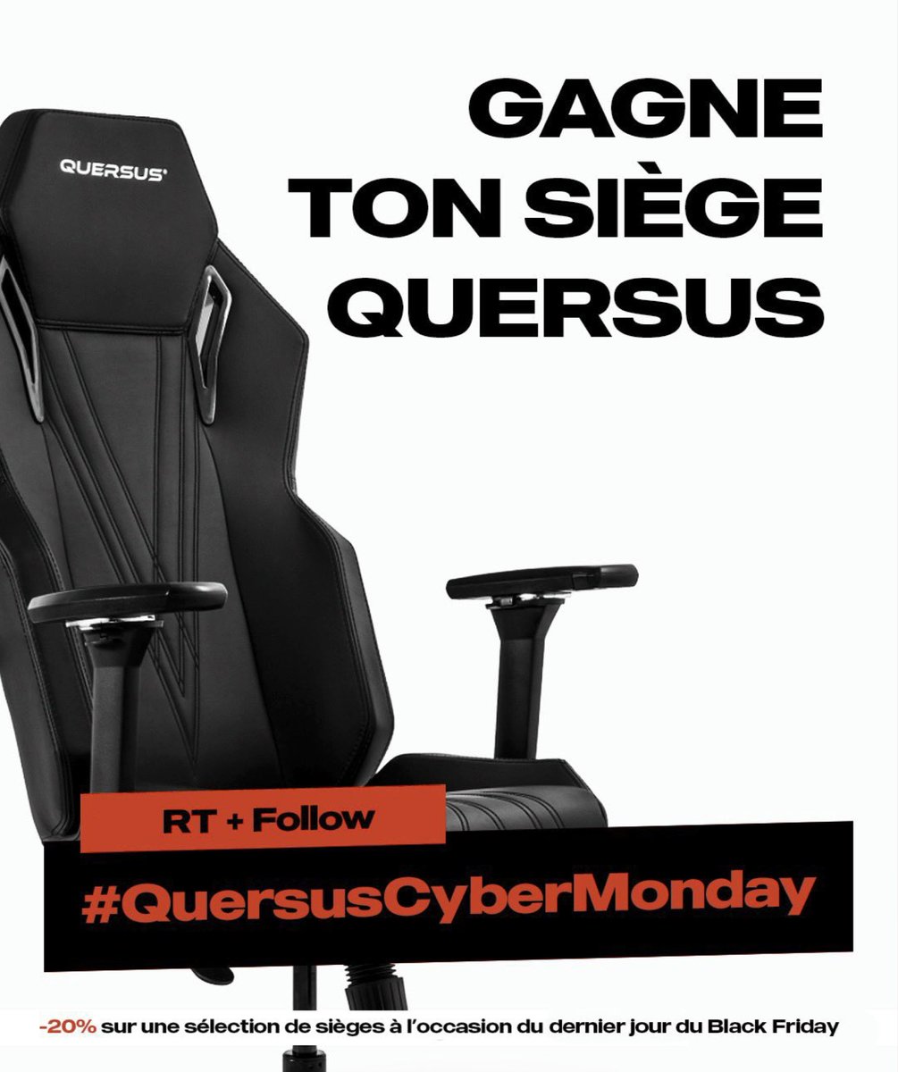 theomcx's tweet photo. Salut les bg, ça va? voici un gros concours pour régaler l'un d'entre vous🕺🏻

↪️ RT + FOLLOW @QuersusFR et @theomcx pour tenter de gagner :

Le siège Quersus de votre choix
(dispo sur https://t.co/qMyh8juBLh)

📅 Tirage au sort dans 3 jours https://t.co/klXe8anGEb
