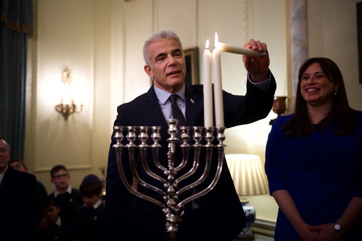 לפיד: Exciting to light the second candle of Hanukkah wi…