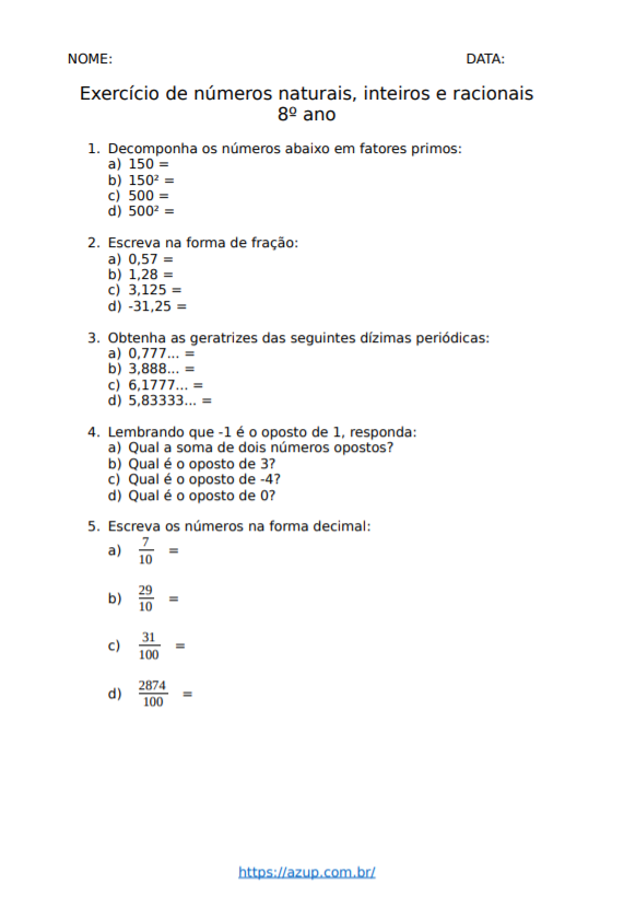 Matematica Semana 31, PDF, Decimal