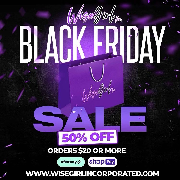 <a href="/prettyxquisite/">Pretty Exquisite</a> Check us out if you have time ! OUR BLACK FRIDAY SALES HAVE BEEN EXTENDED FOR CYBER MONDAY!❤️ ❤️ wisegirlincorporated.com wisegirlcosmetics.com