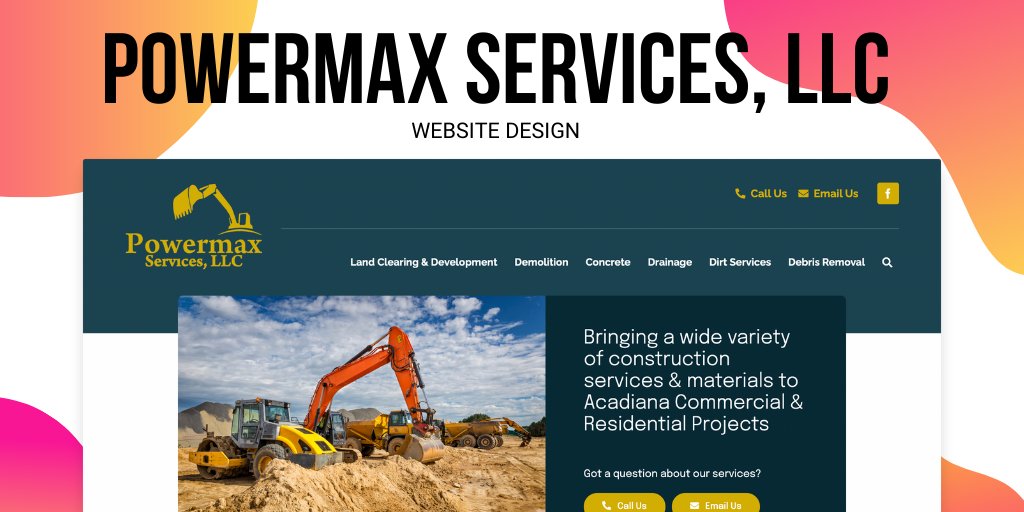 mktwithfirefly's tweet image. Take a look! 👀

We&apos;re happy to announce our website for Powermax Services, LLC is now live! Their goals were to establish an online presence with a modern, user-friendly website design. 

Check it out: bit.ly/3kJKad4

#websitedesign #constructionwebdesign
