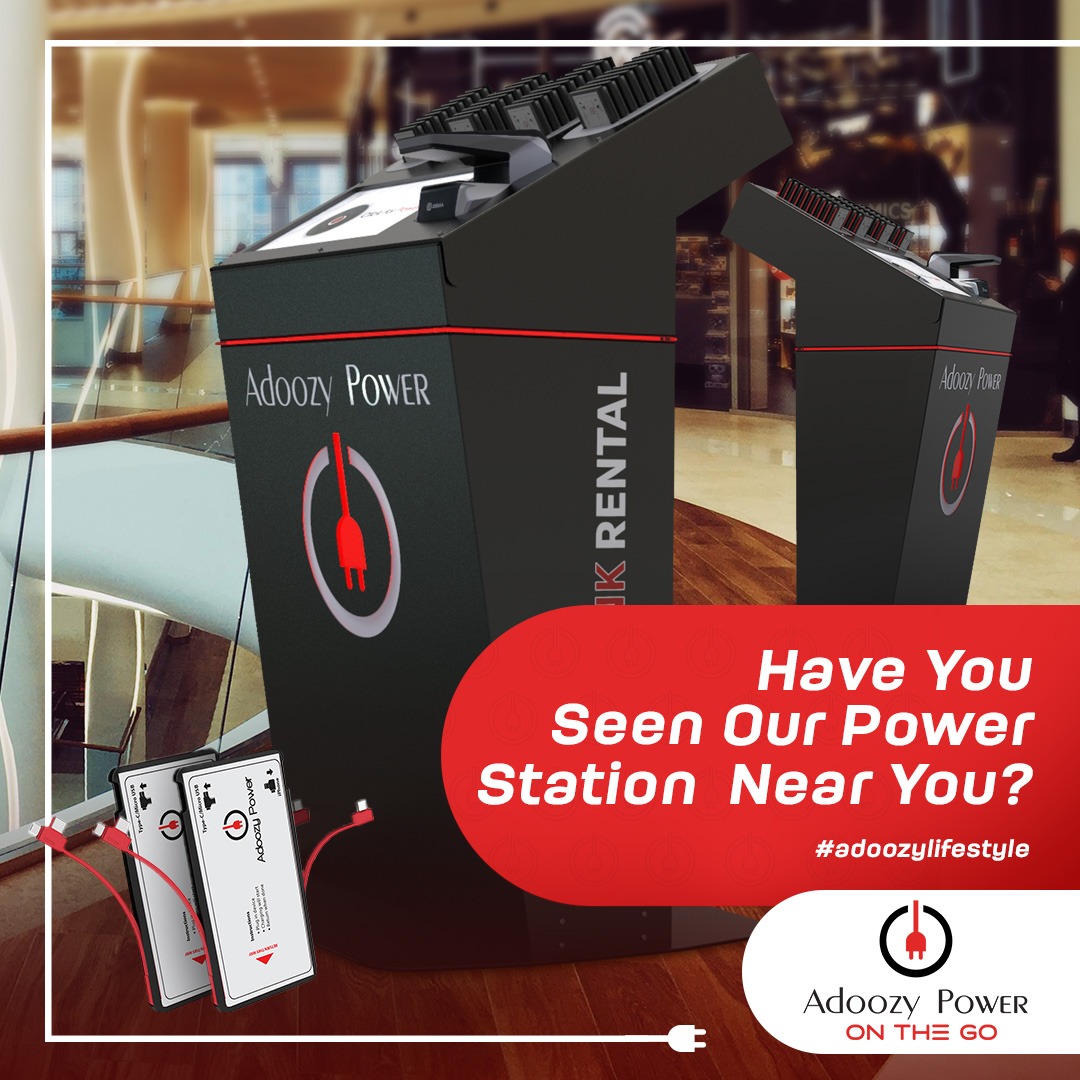 Have you located our Adoozy station nearest to you?  🤔

Download App here: Android:bit.ly/3v8Qlvn 
Apple: apple.co/3lF7PMx

For more information visit: adoozypower.co.za

#adoozypower #rentalpowerbank #lowbattery #travelessential #chargeonthego #southafrica