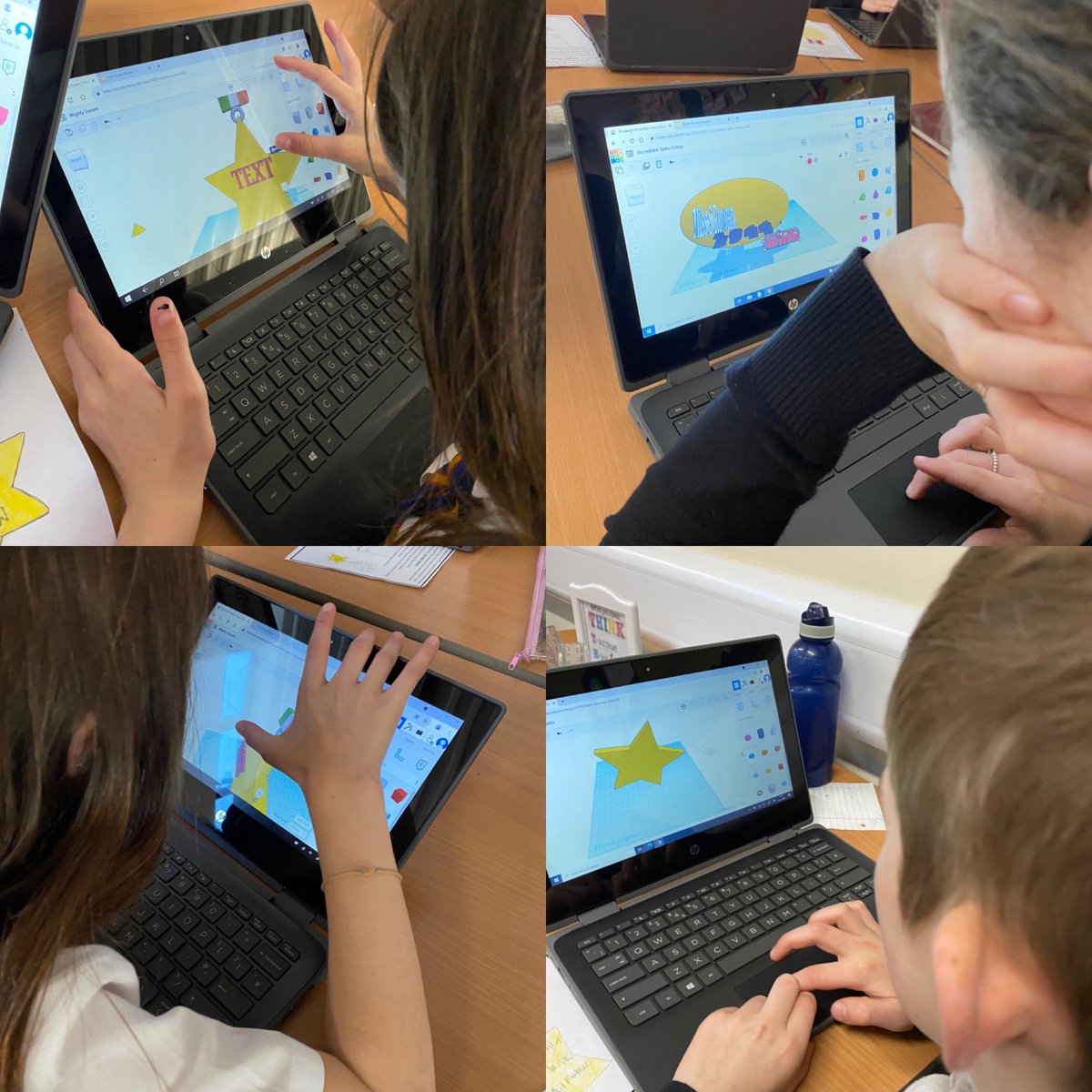 SidlawViewPS's tweet photo. #SVP7 have been learning about D-Day being โthe start of the endโ. We have discussed reasons medals were awarded during WW2 and got a chance at designing our own. We sketched, took to @tinkercad to create digitally and then junk modelled our ideas. @DundeeLearning @STEMDundee https://t.co/dUM3nnu8i5