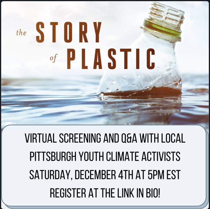 This weekend join <a href="/sunrisemvmtpgh/">Sunrise Movement Pittsburgh 🌍🔥</a> and <a href="/fossilfreepitt/">Fossil Free Pitt</a> and local activists for a special screening of #TheStoryofPlastic, a documentary highlighting the hidden abuses in the plastic industry and what we can do to stop them. All are welcome! Register here: docs.google.com/forms/d/e/1FAI…