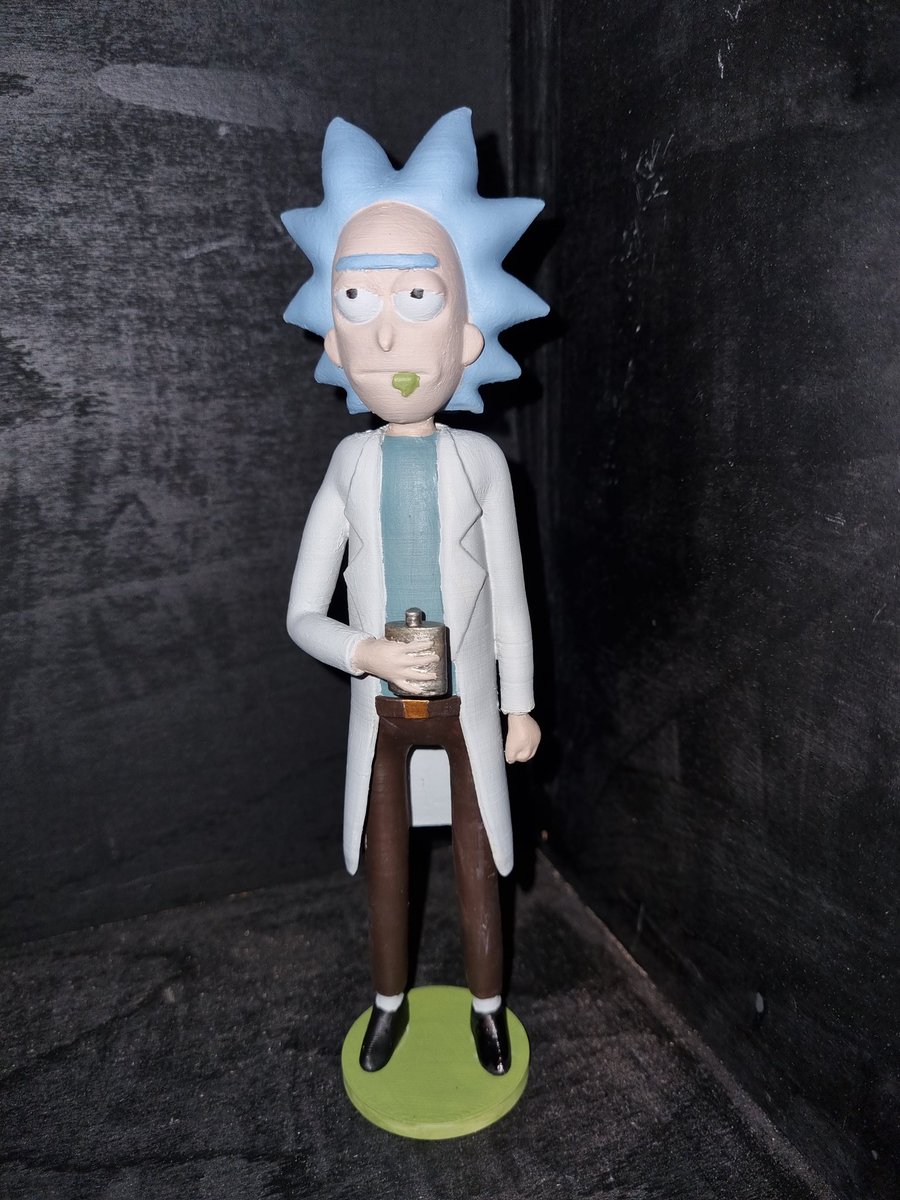 LC3DPRINTS's tweet photo. Freshly painted #rickAndMorty #3dprints #painting #amz3d #citadelpaints #ender5pro #ender5plus https://t.co/sjqpADWZ9u