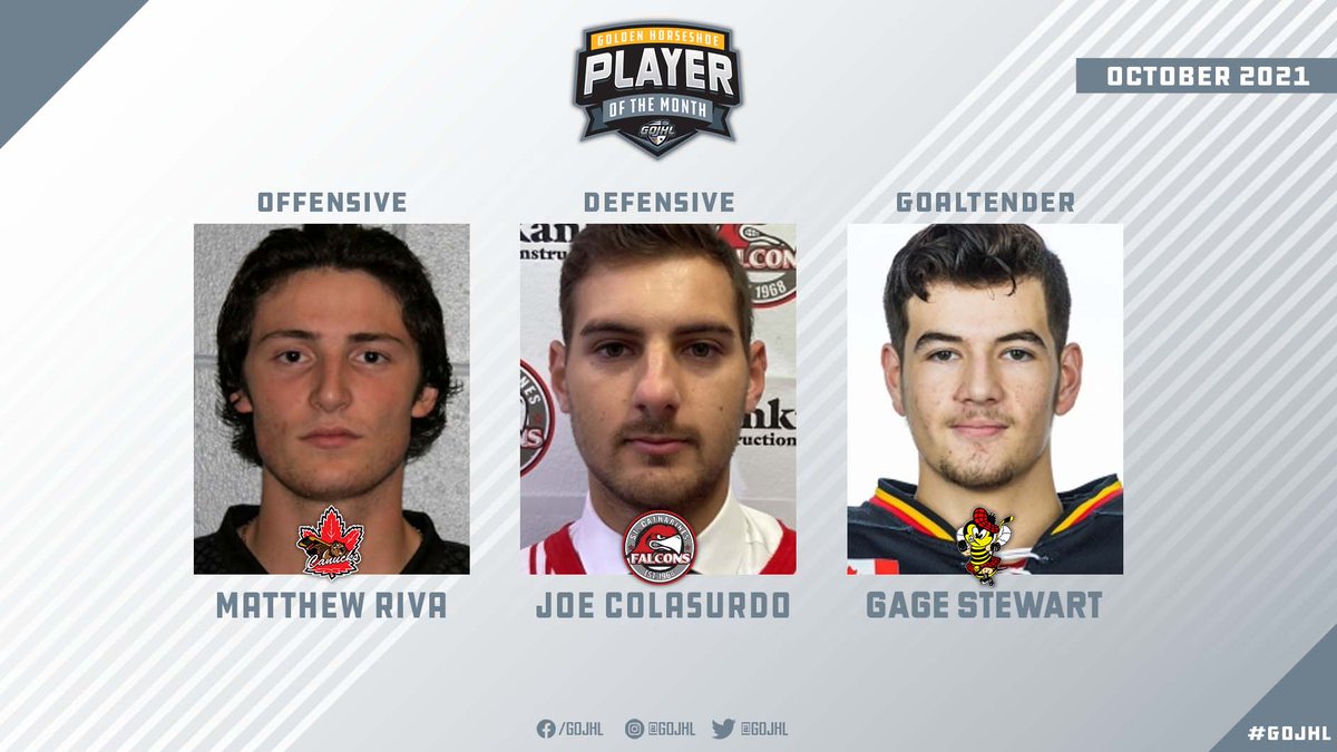 GOHLHockey's tweet photo. Your October 2021 Player of the Month Award winners | Golden Horseshoe Conference

Read more : https://t.co/RzsXKioN73 https://t.co/aP8e6HfqNU