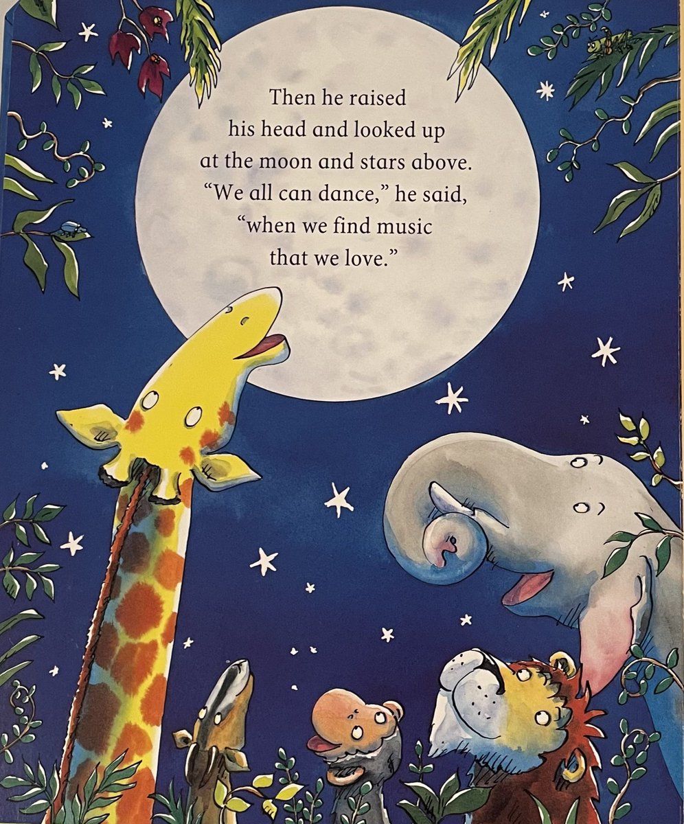Gustipi's tweet photo. I love when I read a book to my kids &amp; I can easily find applicability to my job/ my career. This conclusion from the giraffe reinforces to me the fact that we should always try to find a job we feel passionate about, a job that it is the music that sets us up for our best dance! https://t.co/PakQvha2L1