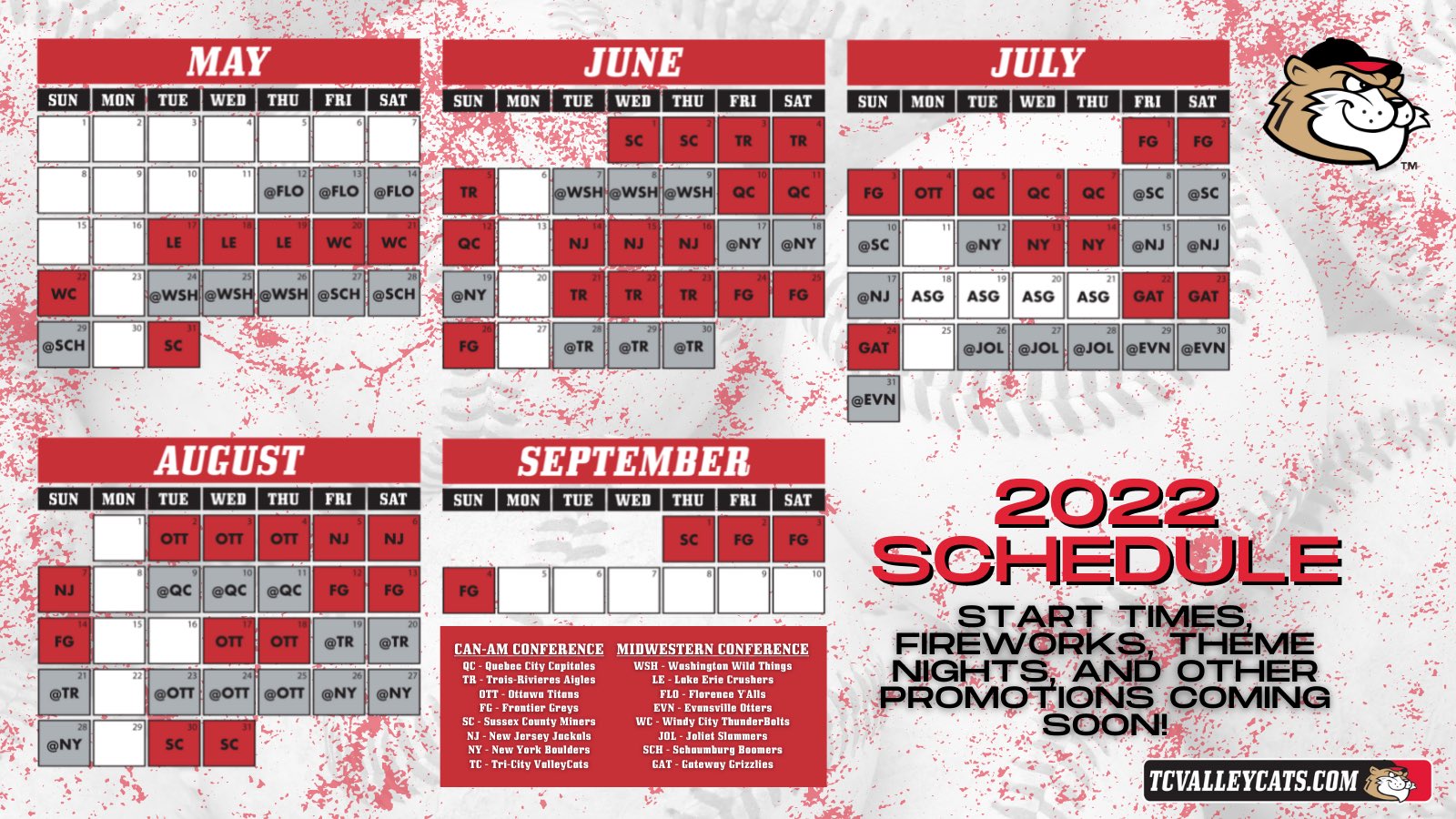 Valleycats Schedule 2022 Tri-City Valleycats (@Valleycats) / Twitter