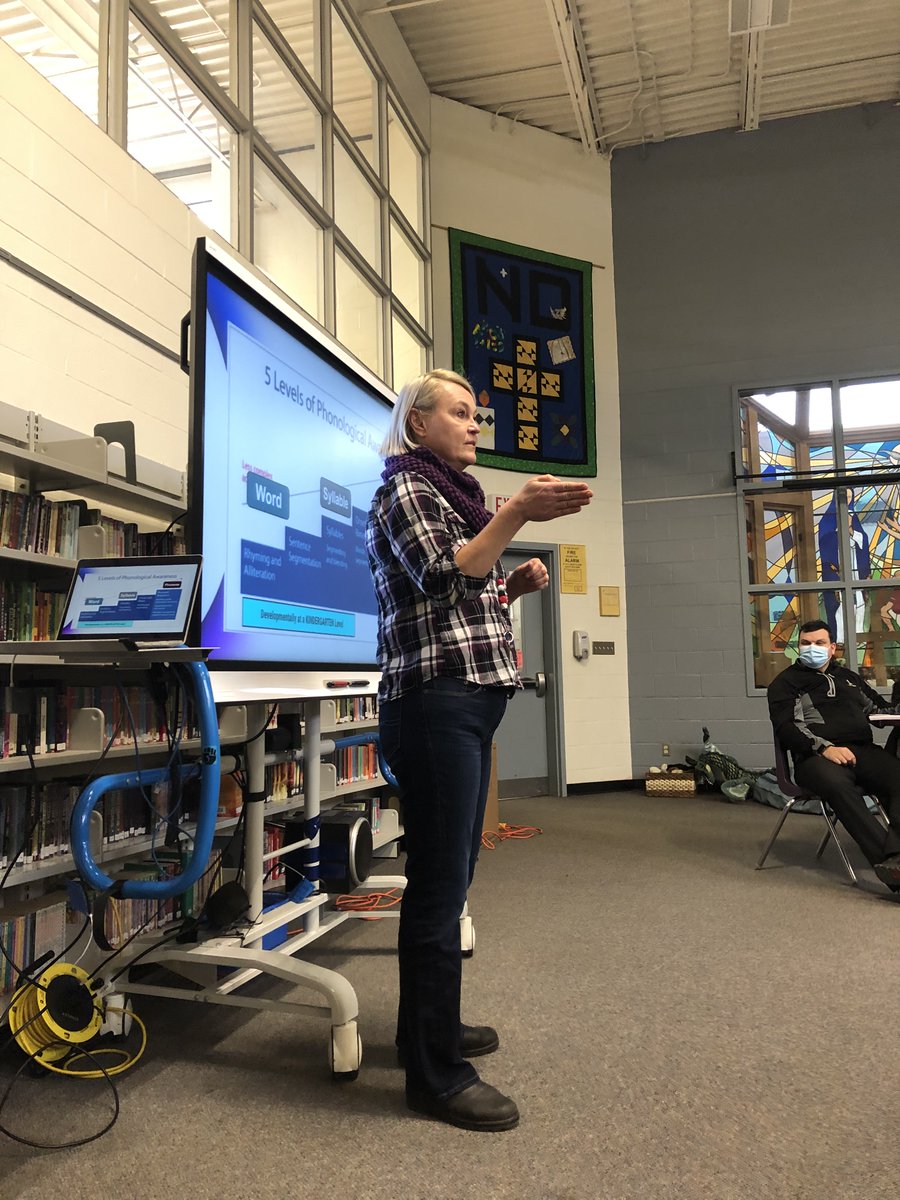 On Friday, November 26th, Principal Melisa Strimas led staff through a Phonological Awareness professional development opportunity. We dove deeper into the research behind the Science of Reading. Thanks, Ms. Strimas!