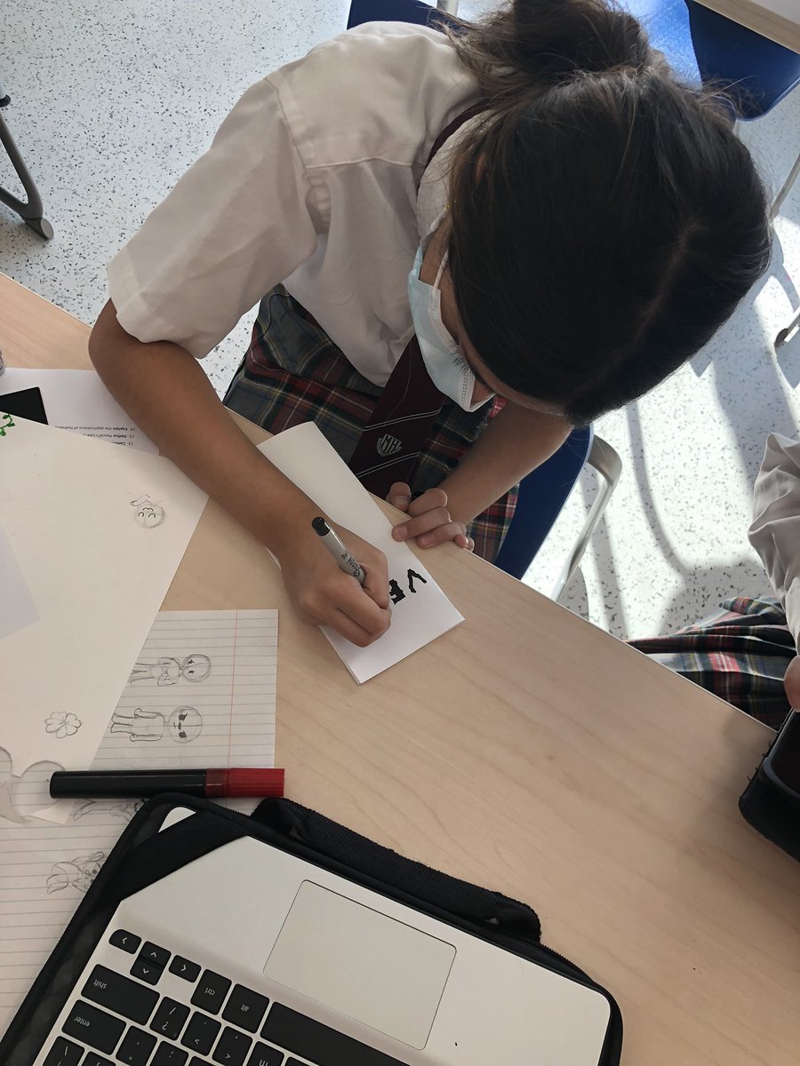 JoshelinBoyd's tweet photo. Grade 8 Genius Hour projects are starting to take form! I’m very excited to see where their research has taken my students. We’ve got great variety: flip books, podcasts, flow charts, &amp; imagined worlds, to name a few! @MHLondonOntario https://t.co/h5fChzQOgz