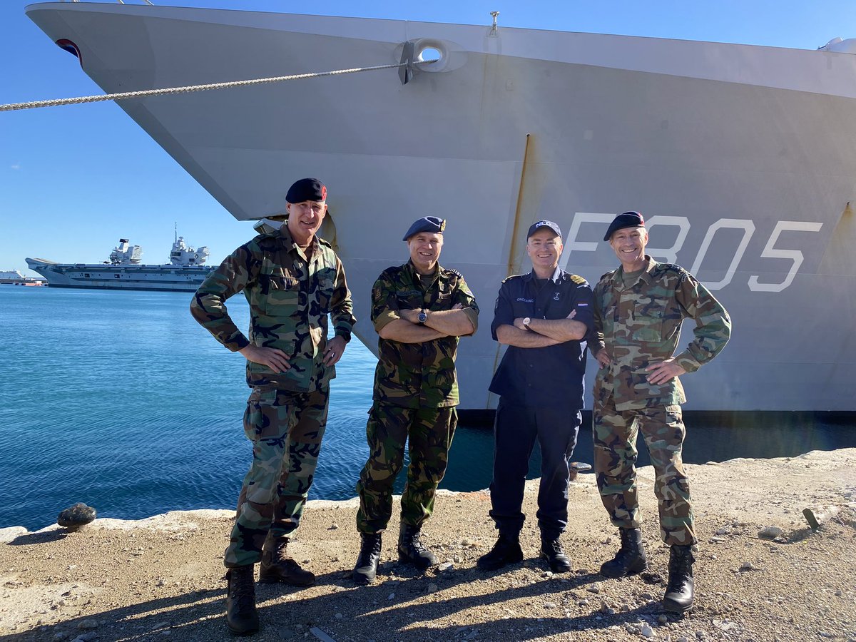 Krijgsmachtadjudant 🇳🇱 (@krijgsmachtadj) on Twitter photo Visiting “the queen” <a href="/HMSQNLZ/">HMS Queen Elizabeth</a> en <a href="/HNLMS_Evertsen/">Zr.Ms. Evertsen</a>. Na ruim 6 maanden keert
F 805 binnenkort terug in de haven van Den Helder. Gespecialiseerd in luchtverdediging heeft het schip een belangrijke bijdrage geleverd aan de Carrier Strike Group. #CSG21 Visiting “the queen” <a href="/HMSQNLZ/">HMS Queen Elizabeth</a> en <a href="/HNLMS_Evertsen/">Zr.Ms. Evertsen</a>. Na ruim 6 maanden keert
F 805 binnenkort terug in de haven van Den Helder. Gespecialiseerd in luchtverdediging heeft het schip een belangrijke bijdrage geleverd aan de Carrier Strike Group. #CSG21