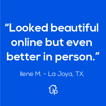 UpHomeNow's tweet photo. "Looked beautiful online but even better in person". Thanks Ilene 🙏, . We actually get this feedback a lot 😅. https://t.co/Wv9PPiew6a