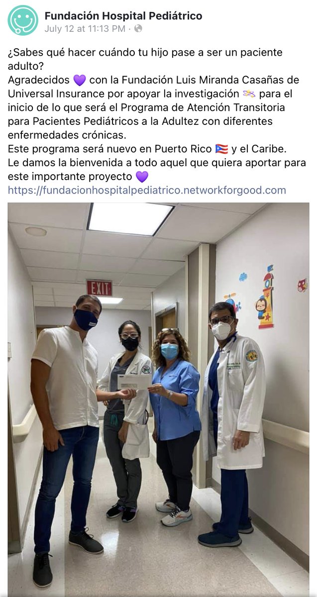 jgabichuela's tweet photo. Gracias #FundaciónHospitalPediátrico por su detalle y gesto. Nos llena de alegría que hayan completado la 1era parte de la investigación sobre la población pediátrica con enfermedades crónicas. Su esfuerzo nos llena de aliento y ánimo. https://t.co/2JXQ1yVNSN