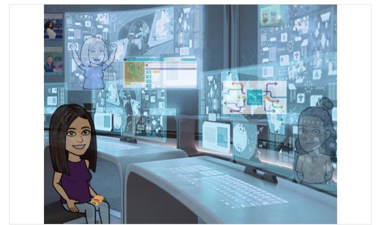 We are gearing up for Hour of Code next week. Always love collaborating with <a href="/Tech4TLC/">𝕄𝕖𝕝𝕚𝕤𝕤𝕒 𝕂𝕣𝕒𝕞𝕖𝕣</a> <a href="/NTanner_tech/">Nicole T. Goode</a> Can’t wait to share this breakout room with our students! #HourofCode