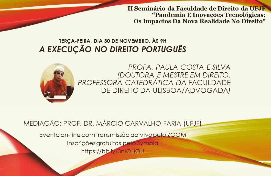 marciocfaria's tweet image. Amanhã, 30.11, 9h, Profa. Paula Costa e Silva, na #Facdir da @UFJF_ ! 

#ufjf #direitoufjf