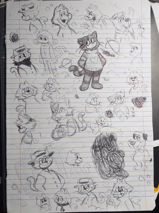 doodle page from today that i think looks nice  :  )

#redvanillaart 