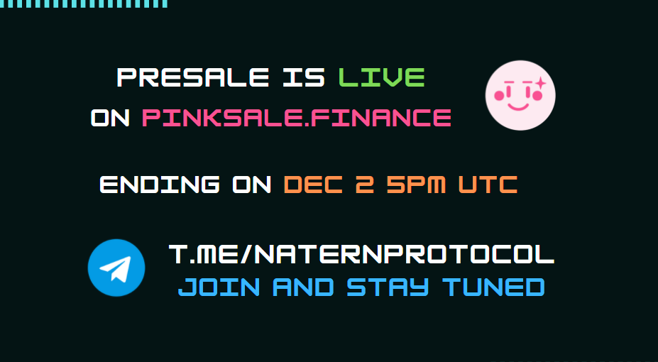 naternprotocol's tweet photo. NATERN PRESALE IS LIVE

Get your Natern here
https://t.co/kDu1JsvIob https://t.co/SSdc5FAdTa