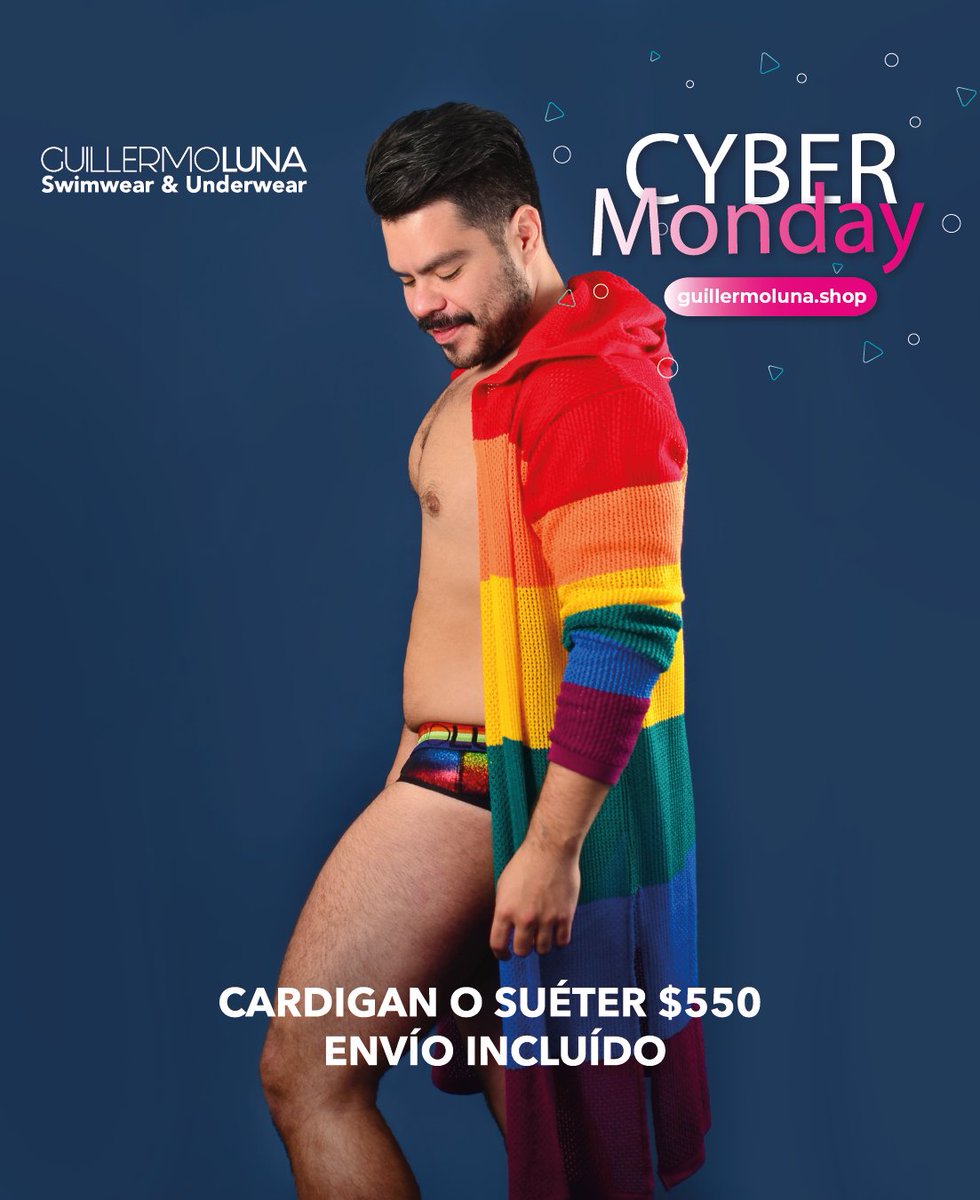 guillermolunamx's tweet photo. Hoy es el Cyber Monday y Guillermo Luna lo sabe, es por eso que no debes de dejar pasar estas increíbles promociones.
Adquiérelas a través de nuestra tienda en línea o por Whatsapp.
¡Luce, seduce y atrévete!
#comunidadgay #gaymexico #menswear #underwear #bearsofcolor #bear https://t.co/Jm1KYhmYqY