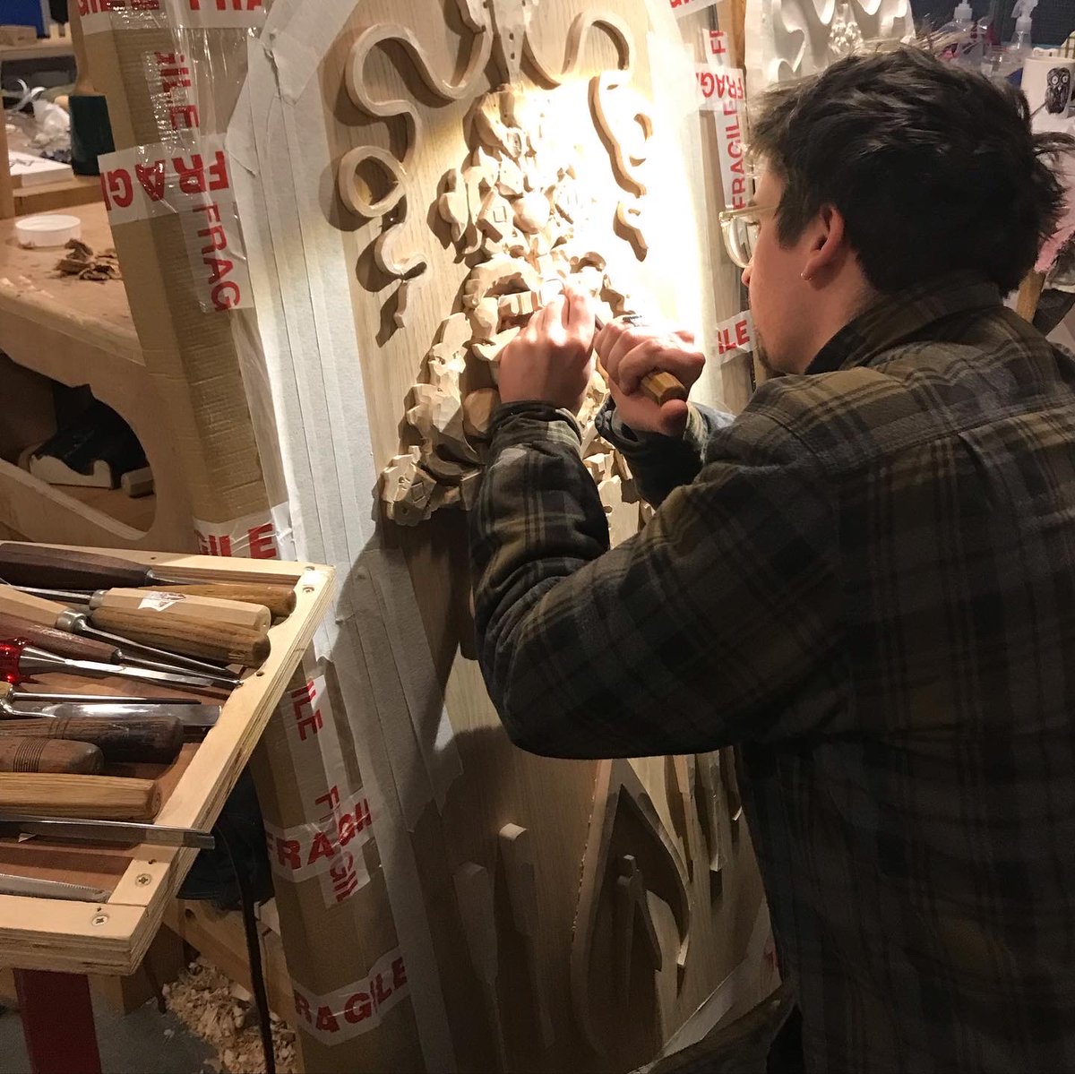 Peacock Yard’s @woodcarvinglonon gearing up for our Open Studios this weekend!
A talented team of two specialising in traditional &amp; contemporary wood carving.
Friday 3rd - Sunday 5th of December
#openstudios #pullensyards #woodcarving