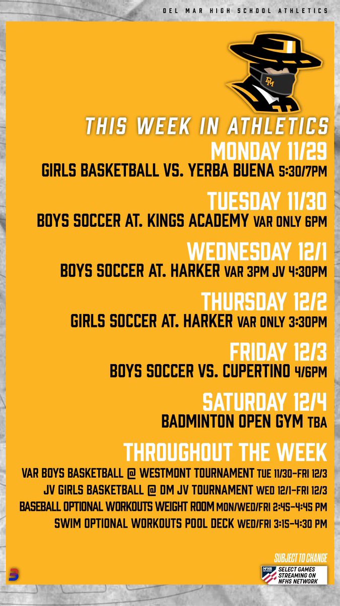 Del Mar (@delmarathletics) on Twitter photo 