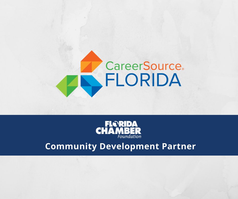 FLChamberFDN's tweet photo. Today, we highlight @CareerSourceFL for serving as our Community Development Partner (CDP). CDPs are an elite group of thought-leaders &amp; funding partners from across FL who have a significant impact on their communities. Learn more about CDPs here: https://t.co/uQekGZvJff https://t.co/5kmRWPH43m