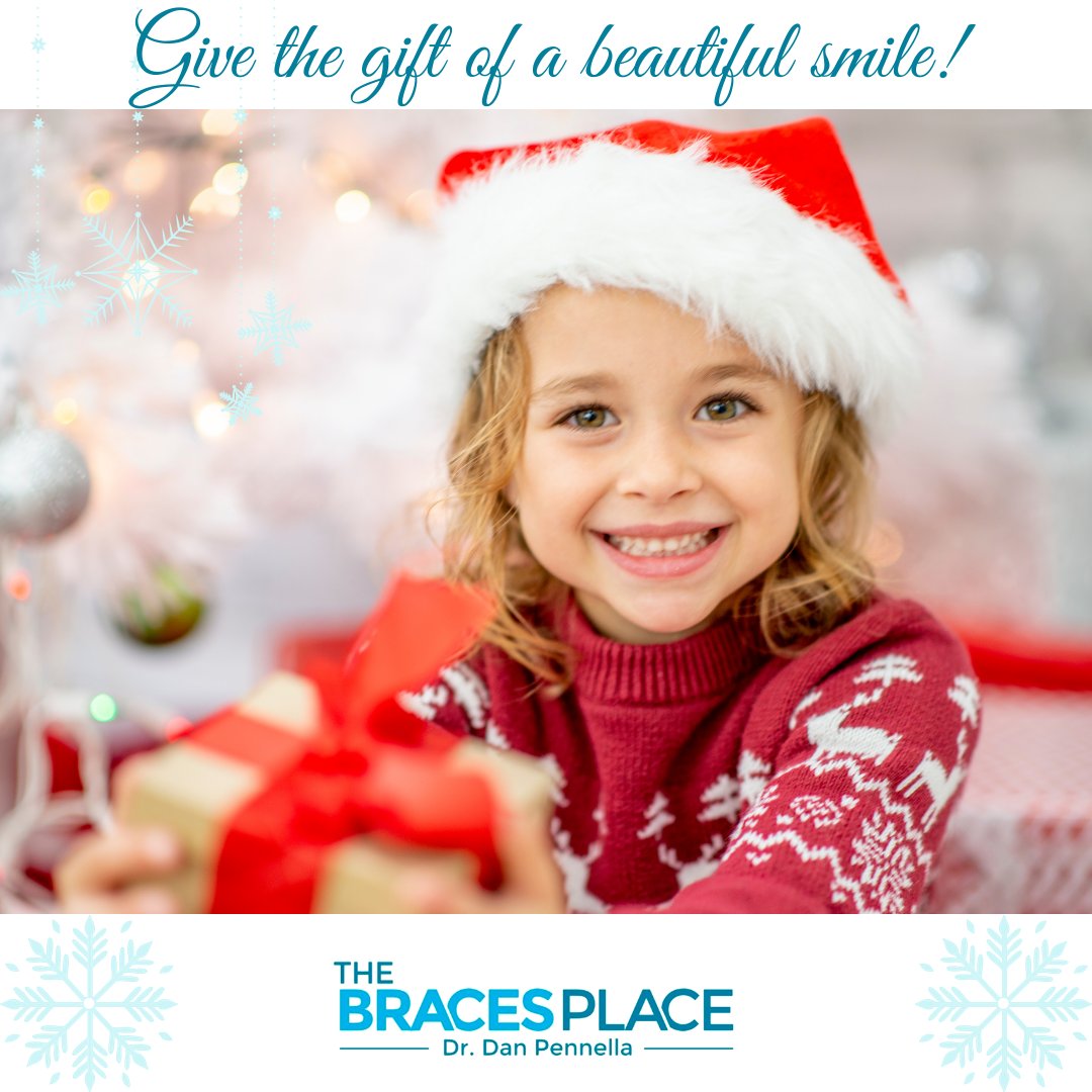 TheBracesPlace's tweet photo. The gift of a smile will never go out of style! 🎁😎
Has Dr. Pennella evaluated your child for a complimentary consultation? https://t.co/19PhzsbEdv