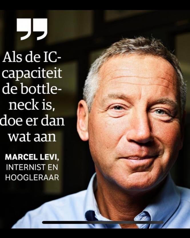 Na vier jaar Londen is Marcel Levi terug in Nederland. Het coronabeleid vindt hij „heel gek”. „Als de IC-capaciteit de bottleneck is waar de hele maatschappij door gegijzeld wordt, doe er dan wat aan.”

Nieuwe ideeën en nieuwe leiderschap hebben we nodig! 
#nieuweleiderschap