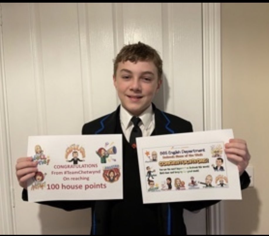 2 certificates in one week! House Point Champion 🏆 and a Bedrock Star ⭐️