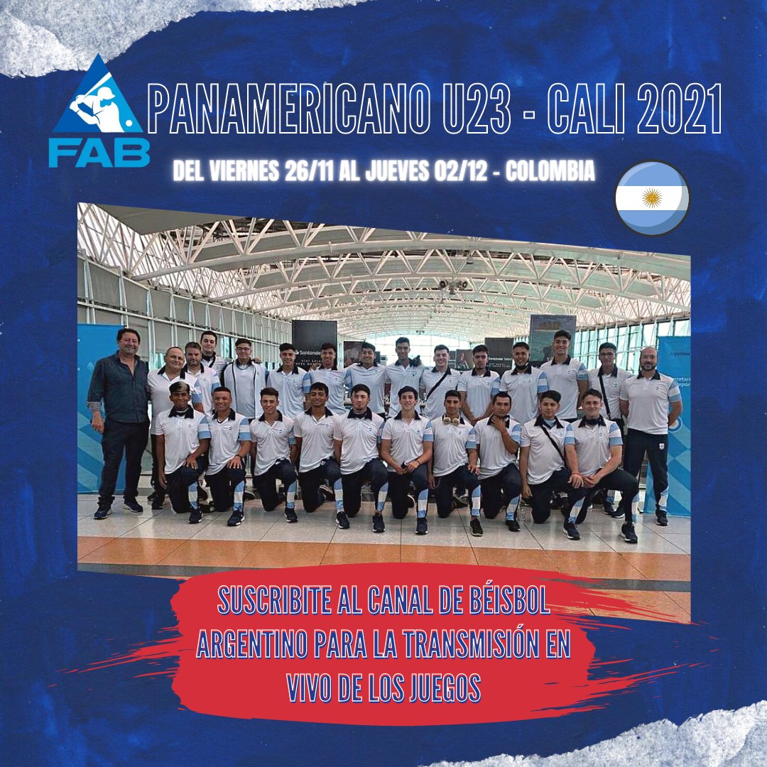 CachorrosSalta's tweet photo. #Béisbol⚾️ PANAMERICANO U23 - COLOMBIA 2021

Suscribite al canal de YouTube de FAB del Béisbol Argentino. 👇🏽

https://t.co/is5C39wH5g

Para la transmisión, la plataforma impone un mínimo de suscriptores, sumate para poder ver el juego en vivo a las 21:30 hs ante Colombia. https://t.co/bJIurr7jmM