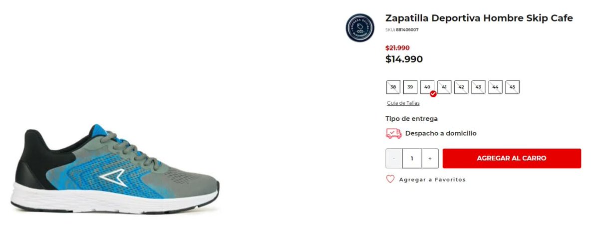DescuentosRata's tweet photo. #BlackFridayRata Hay unas zapatillas feas a 10 lucas en Bata (ojo en el carrito cambia el #presio) , las tallas que quedan son 39 y 40. 👟
➡ https://t.co/45R30kZ1eT https://t.co/K32udB3qhA