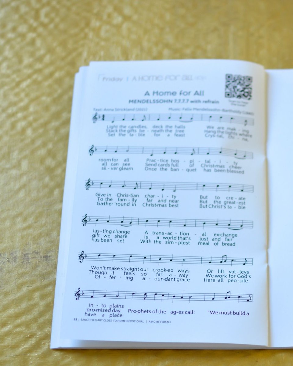 HolyTrinityBuff's tweet image. "But the greatest gift we share
Is a world that’s just and fair
Though it feels so far away
We work for God’s promised day
Prophets of the ages call:
'We must build a home for all'”

— from "A Home for All" by Anna Strickland | @sanctifiedart #closetohome #Advent2021